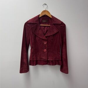 Danier Burgundy Suede Jacket